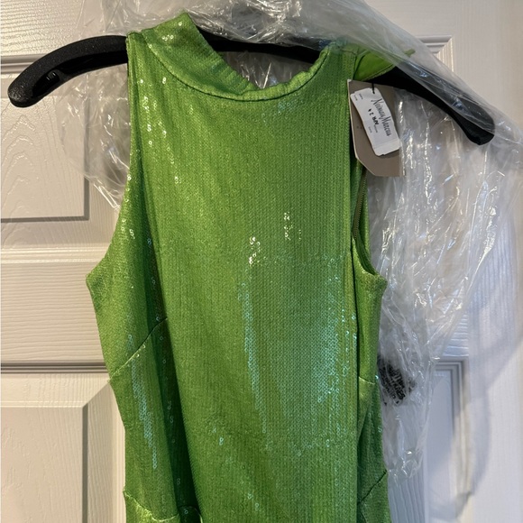 Raisa Vanessa Green Turtleneck Sequin Dress - Picture 3 of 8